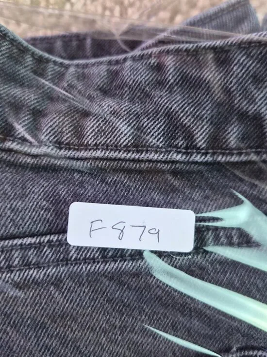 Old Navy Sky-Hi Wide Leg Jeans Womens Size 6 Tall Extra High Rise Gray F879 - Picture 11 of 11